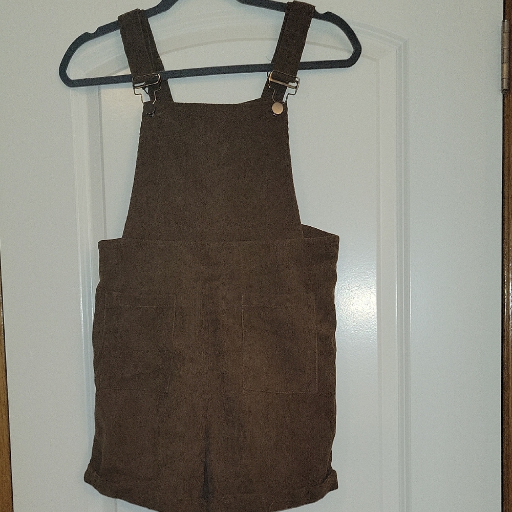 Brown Corduroy Overalls